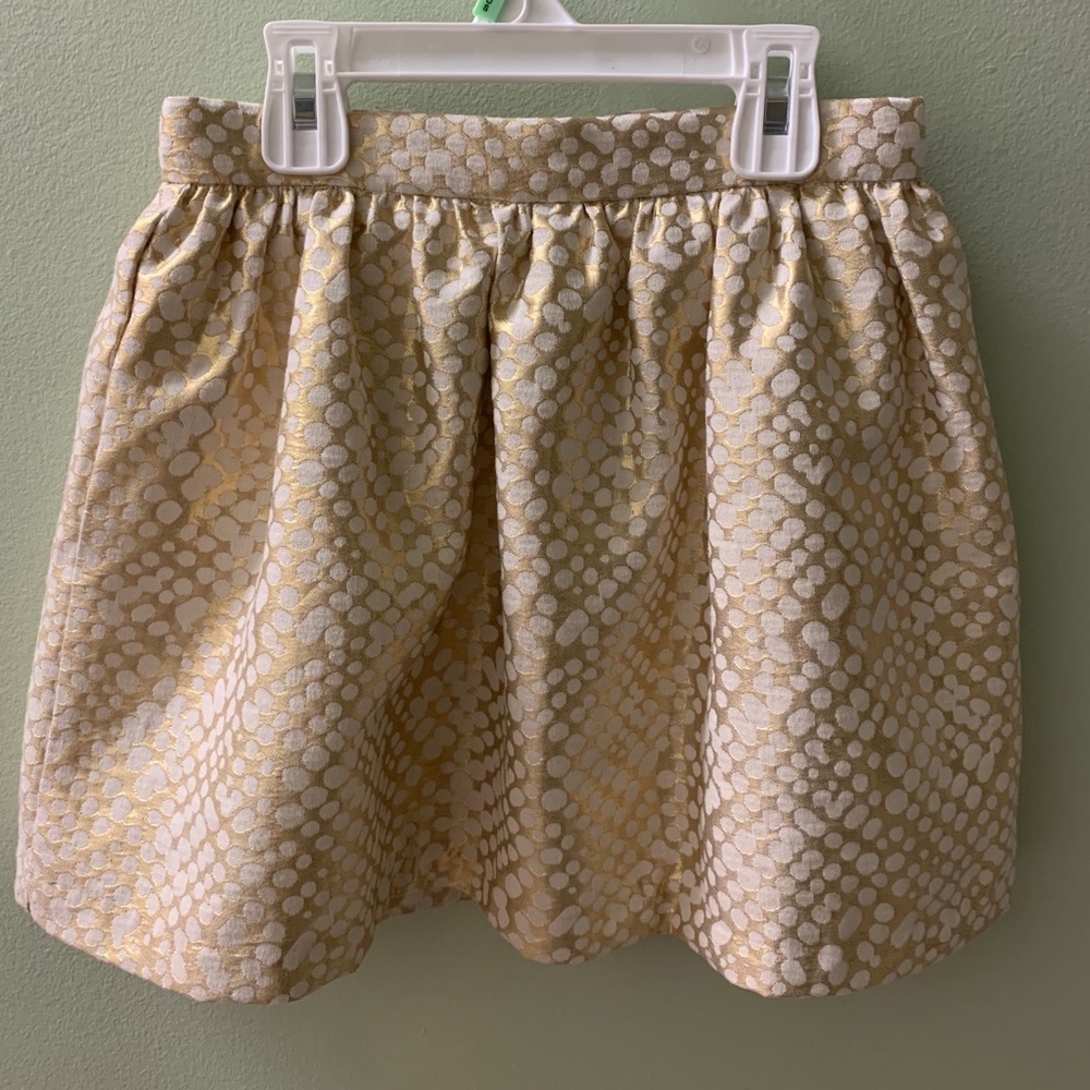 Girls gold and cream party skirt sz 3-4yr
